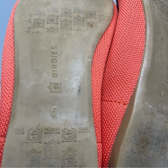 Birdies The Blackbird Orange Knit Pointed Flats Size 6 - Picture 4 of 7